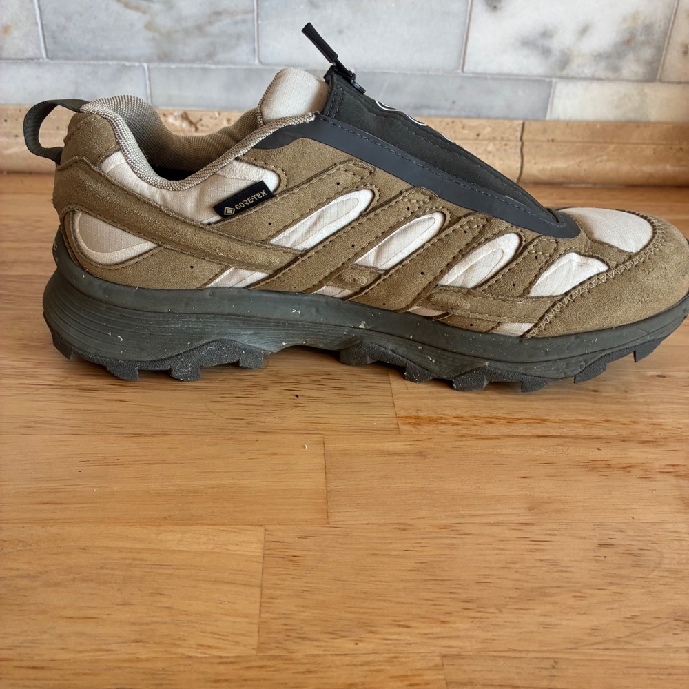 Merrell Moab Speed Zip GORE-TEX Womens 9 Coyote Olive J005320 Hiking Shoes - Picture 8 of 11